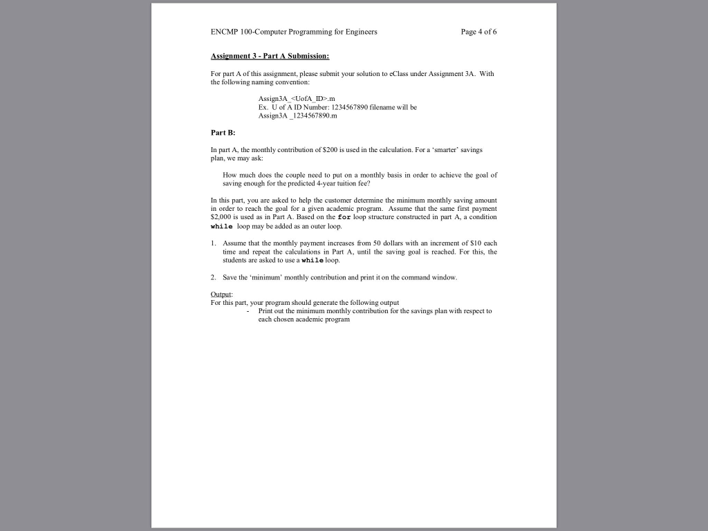 Oct. 29, 2018 at 11:55pm MST Objective This assignment is designed to