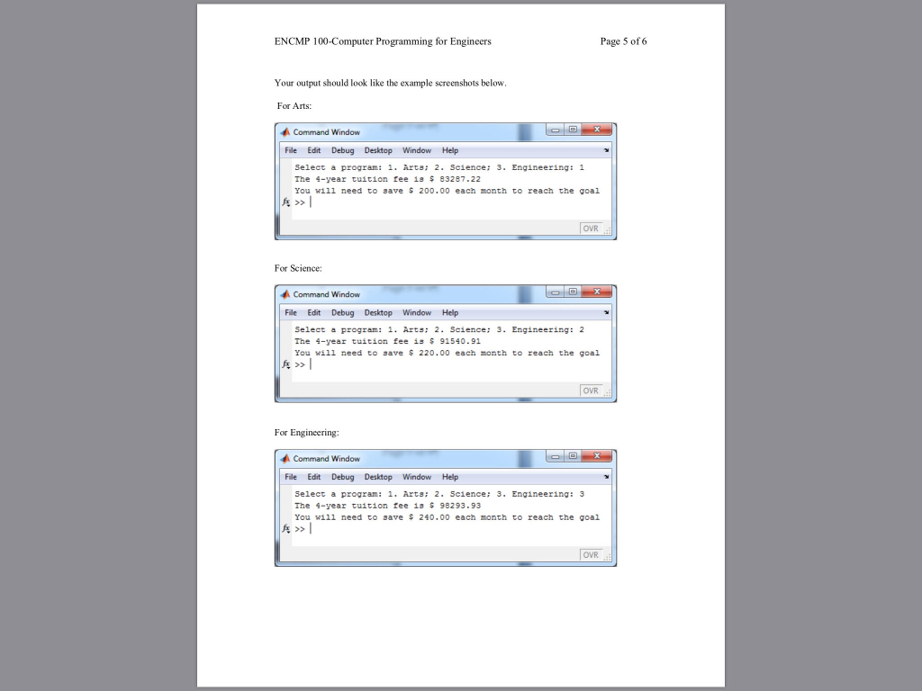 provide you with practice using repetition/loops structures in your program. Loops allow