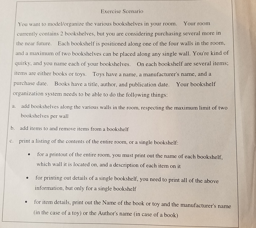 This is a two part question that uses a scenario that can