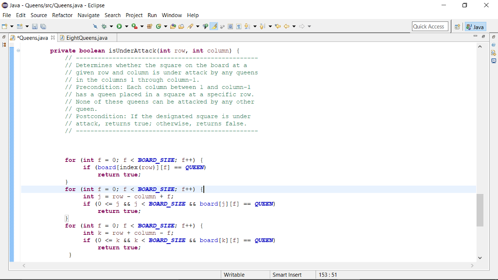00100000 00000010 00010000 / TODO Auto-generated method stub Queens board- new Queens