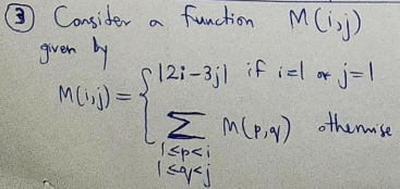  function Misj a 3 Consider given by S 1213;] if iel