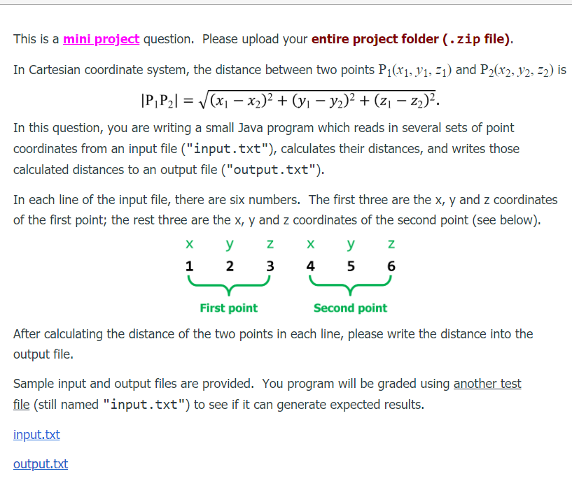  This is a java program Input 1 2 3 4 5