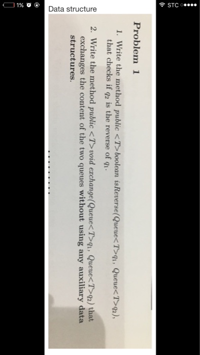  Java code Write the method public boolean is Reverse (Queueq_1, Queueq_2),