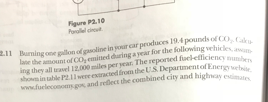 problems 2.11 (fuel efficiency) and 2.15 (power dissipation) on pages 58 to