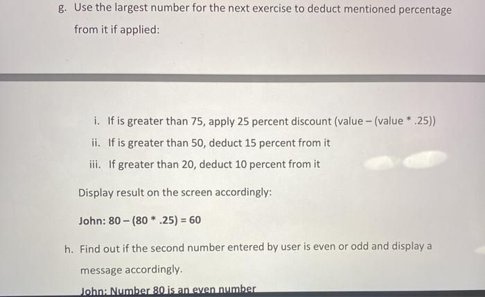 using java on Phpstorm g. Use the largest number for the next