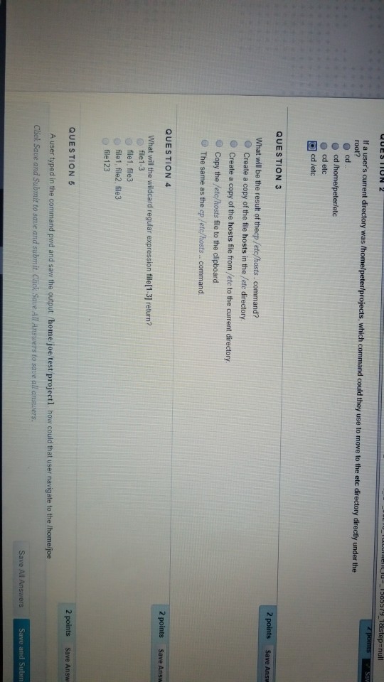 s, which command could they use to move to the etc