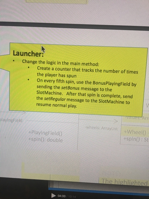 Field0 SlotMachine: Add a set Bonus method which creates an instance of