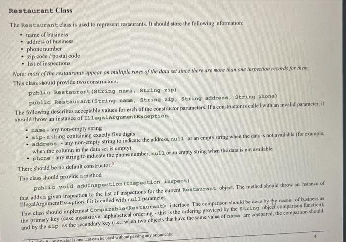 helpful ty ly! Inspection Class The Inspection class is used to represent