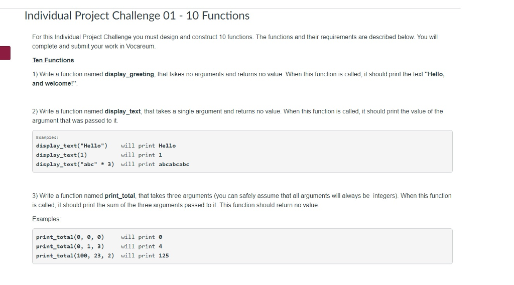 I NEED IT IN Python please!! all 10 parts. its due in
