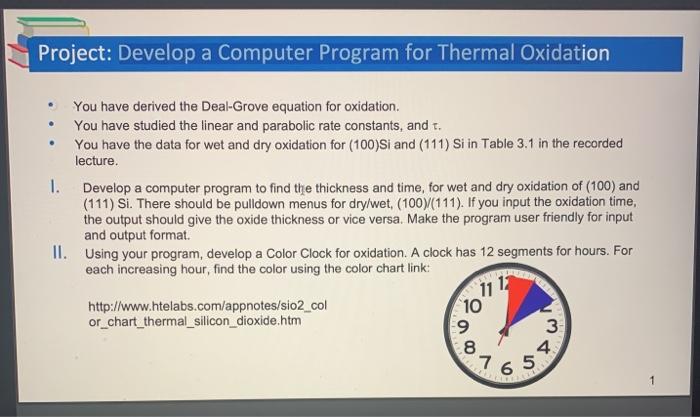 studied the linear and parabolic rate constants, and t. You have the