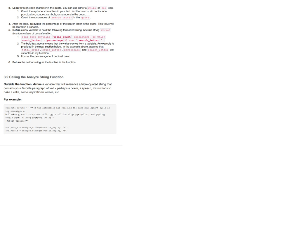 quote-The quote to analyze. search letter - The letter to be counted