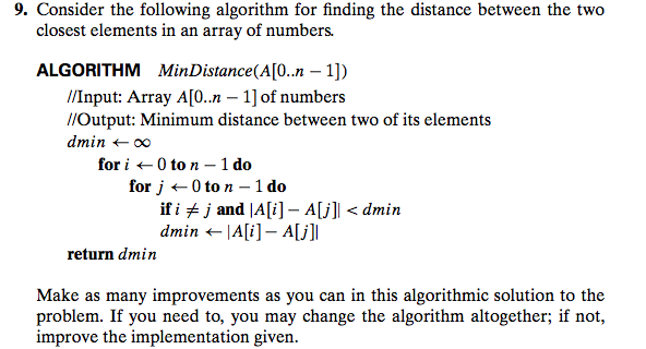 Can someone help me solve this algorithms problem? Consider the following algorithm