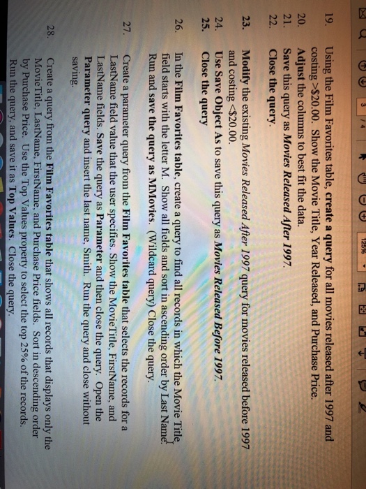 create a database called, "Movie Favorites." Create the Film Favorites table in