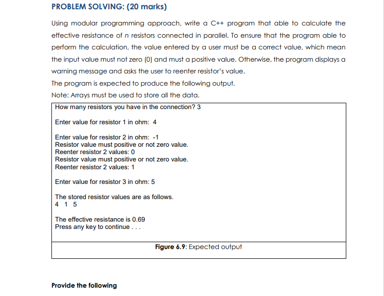 assignment C++ . please answer well . and use print font .
