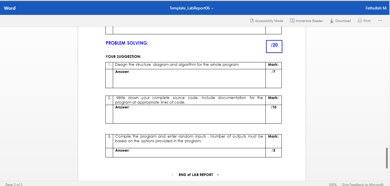 calculation, the value entered by a user must be a correct value,