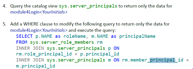 Hello. I am taking a Database Administration Course and I am not