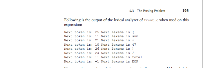 about the power of Python, please design a lexical analyzer to review