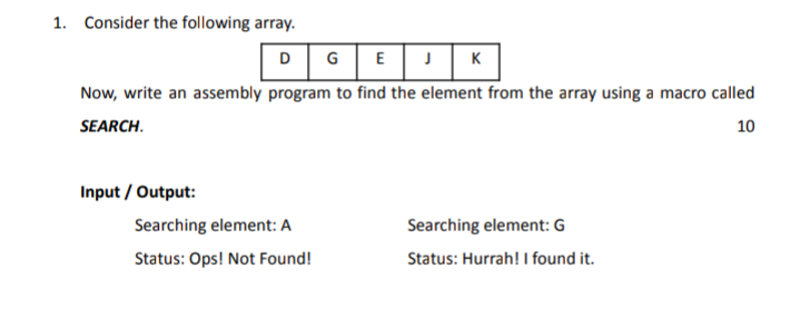  please give a proper answer. write a assembly program for EMU