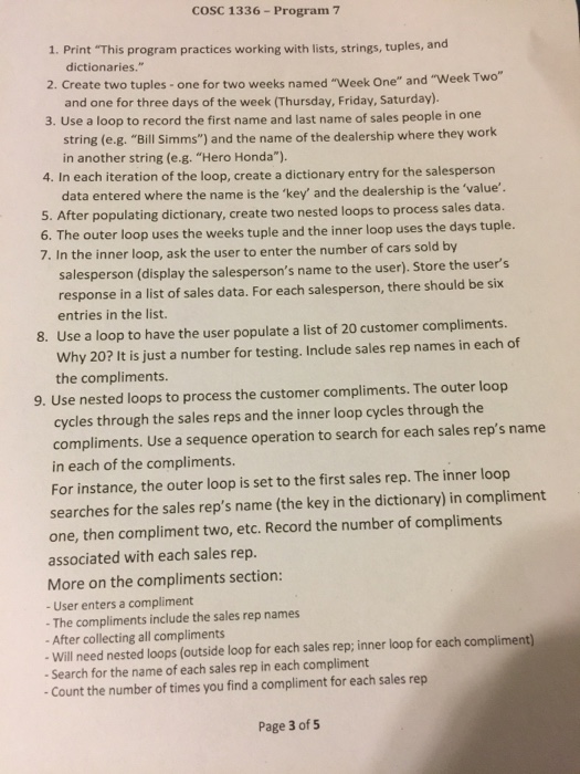 chapters: e o Welcome! through Functions Requirements (remember to identify the requirements