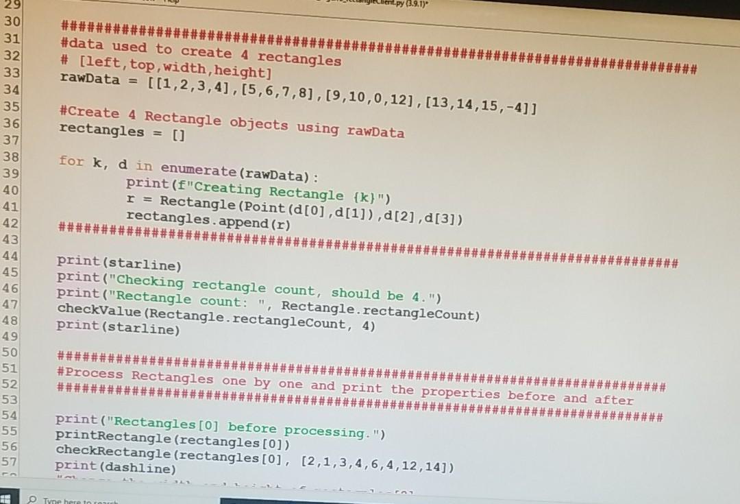 coordinate space. You will write the definitions for these two classes so