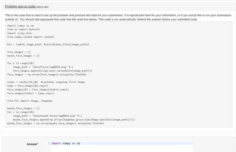 subspace of images of faces in the vector space of all gray-scale