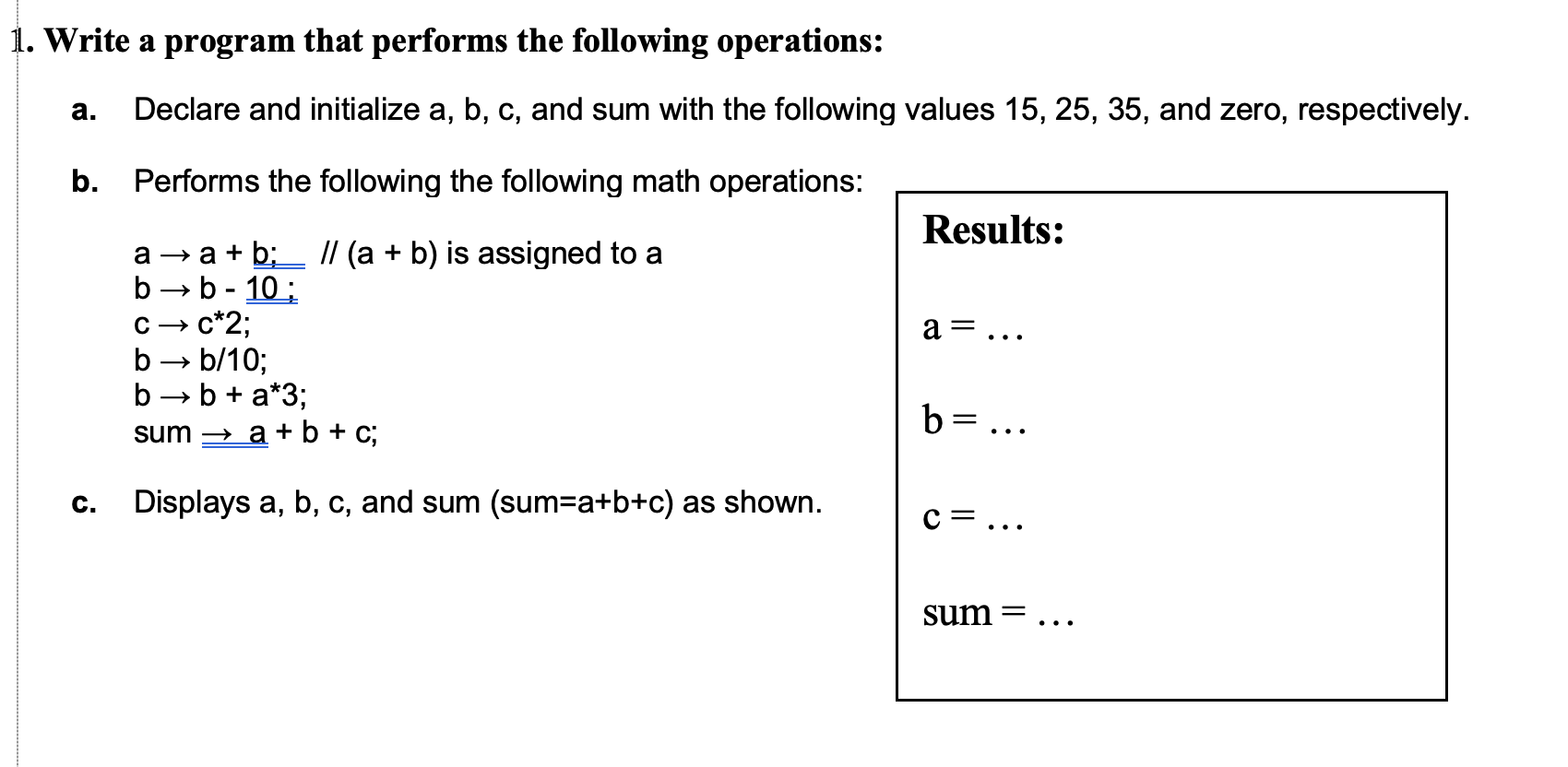this is to be done using python 1. Write a program that