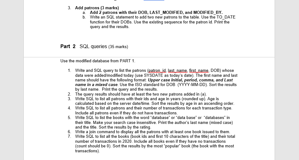 The assignmemt is due on tomorrow 12p.m. Part 1 Maintaining and redesigning