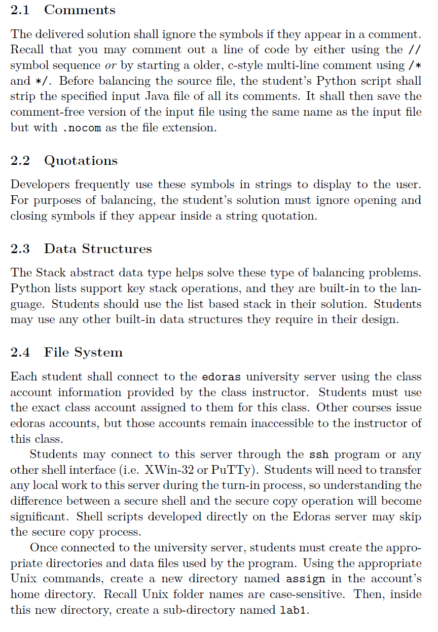 Application: Reads in the command- line argument when launched Python Application: Strips