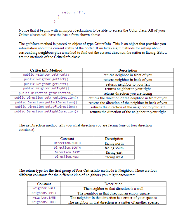 You will be given a program that runs a simulation of a