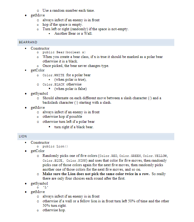 will behave in different ways and you are defining those differences. In