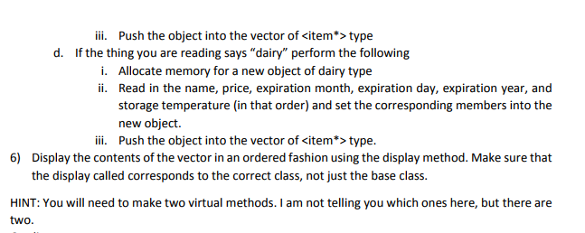 overflows integer and long long types) . Classification (string) Each item should