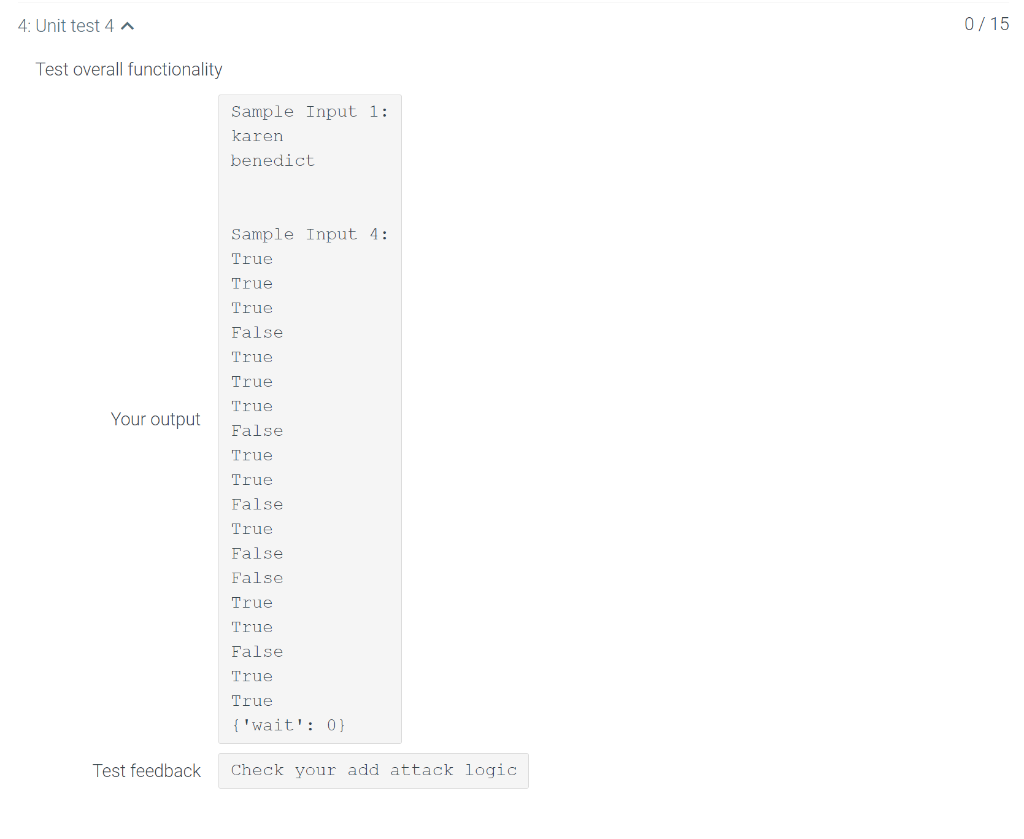 class "Monster" with the following attributes: 1. self.name (a string) 2. self.type