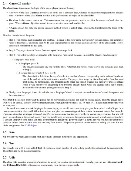 In java 8.0 or greater thanks 24 Game (20 marks) The