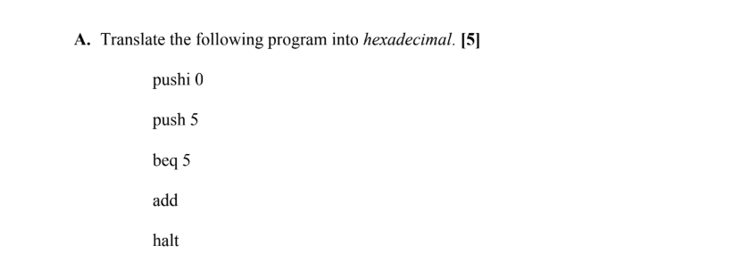 bits 7-5: opcode bits 4-0: unused (should all be 0) I-type instructions