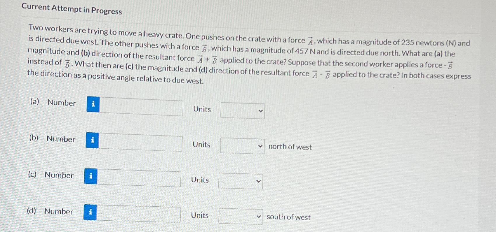  Current Attempt in Progress\ Two workers are trying to move a