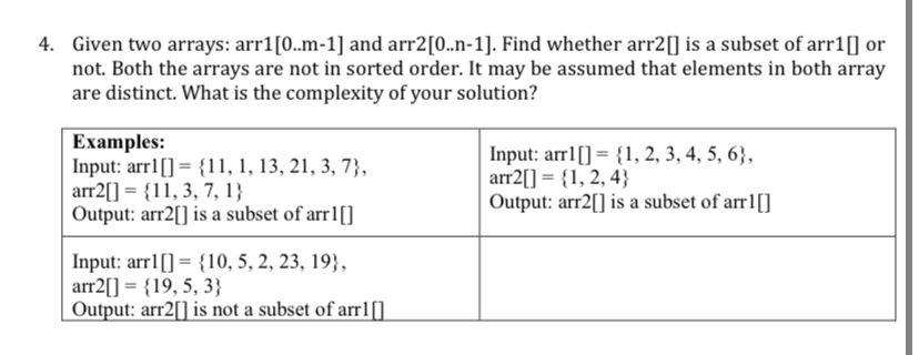 its a java algorithm question its urgent thank you 4. Given two