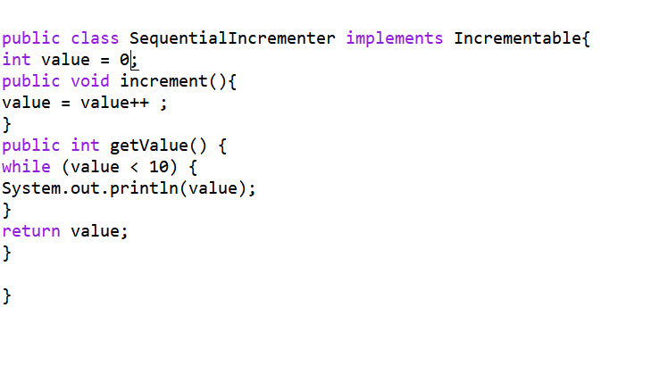want the random incrementer to print a new random number (random number,