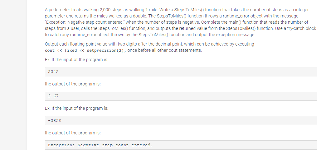 Need a code for this in c++ base template A pedometer treats