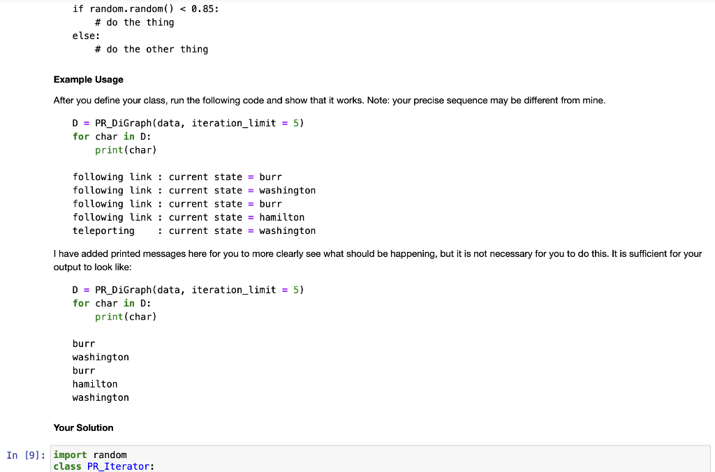 please Define a PR_Iterator class with a custom next__() method. The _init_method