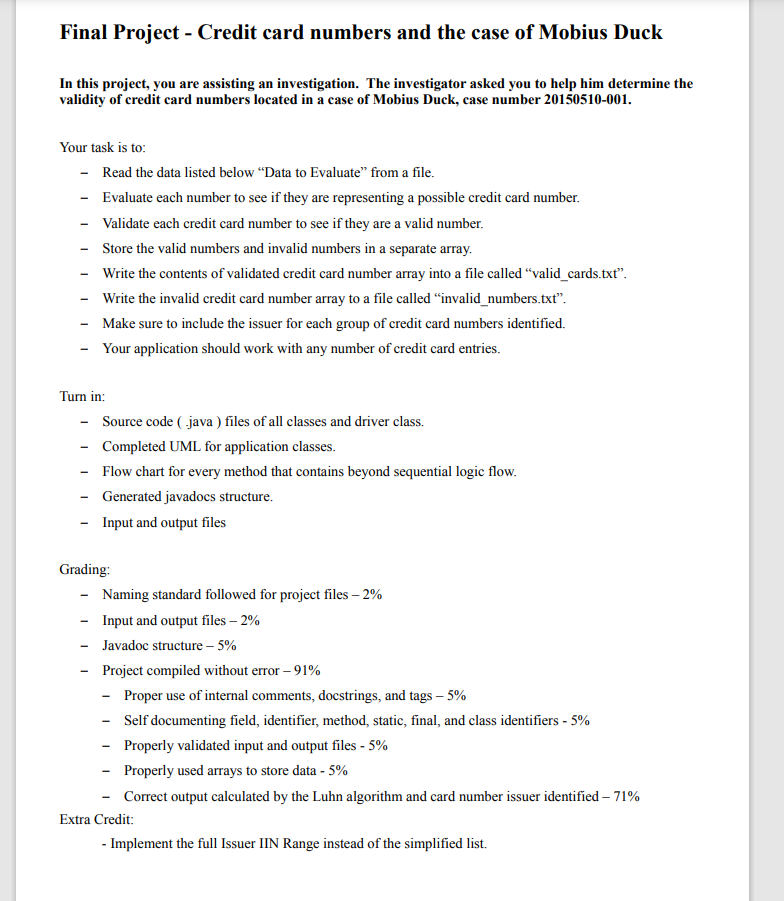 JAVA What to use in your completed code Get input from file.