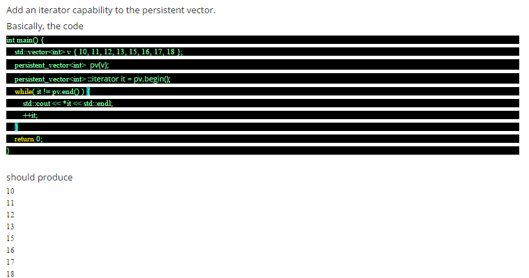Need help in iterator function and code the iterator functions and methods