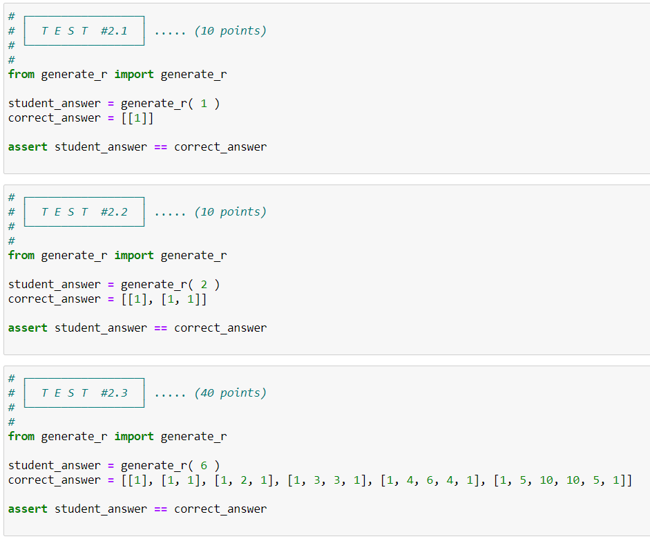 1, but, this time you will write a recursive Python function called