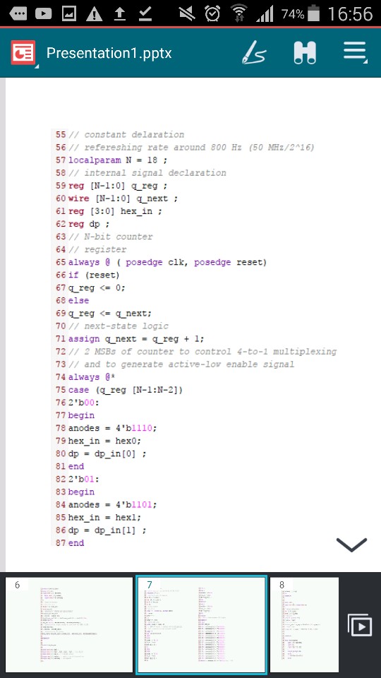 number of elapsed seconds on the two rightmost seven segments display (0-59).