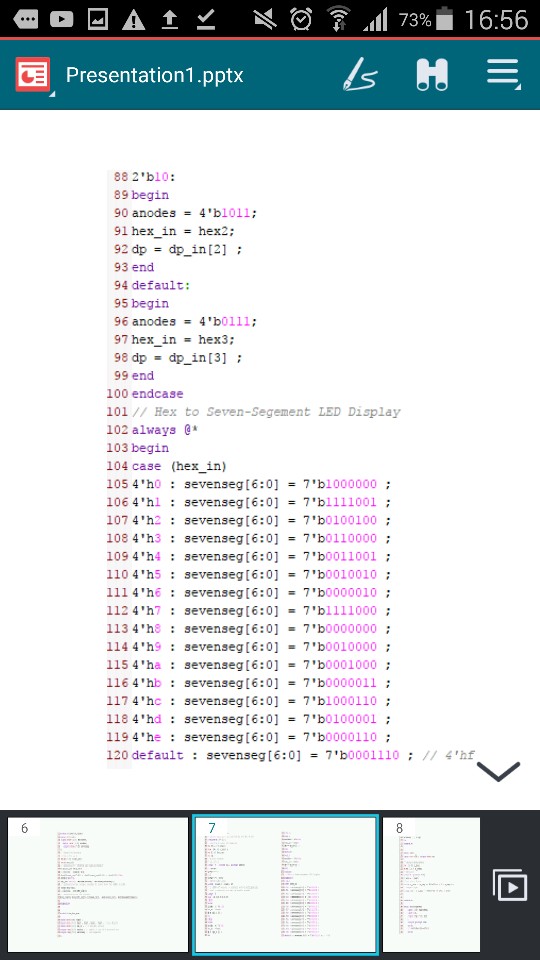 - The number of elapsed minutes on the two leftmost seven segments