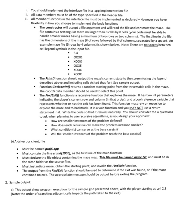 STL container; Project description: Write a C++ program that, given a starting