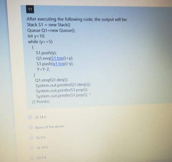  Data Structure by Java . help me quickly please .. 11