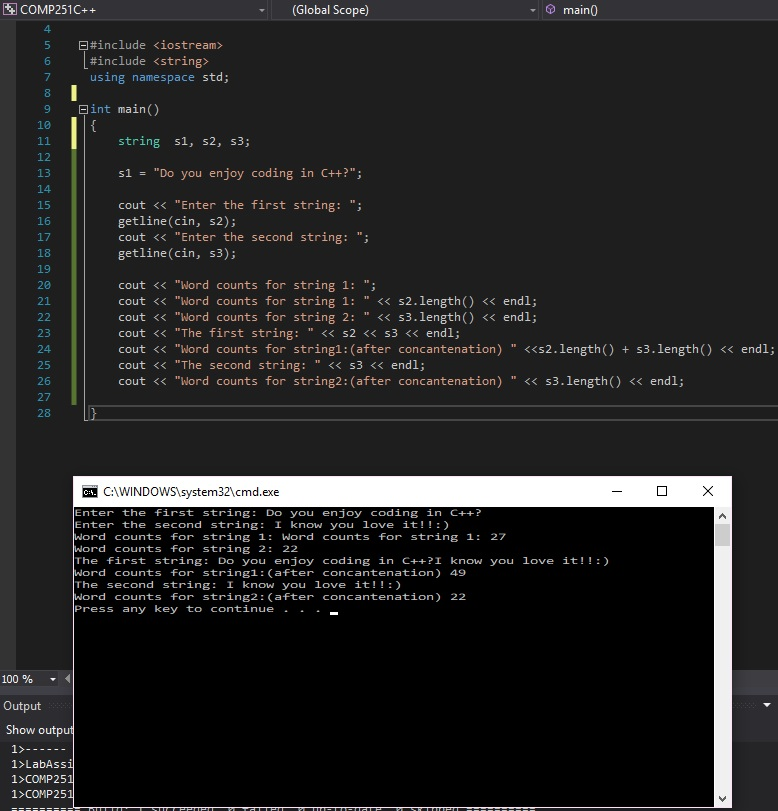 C++ Implement the following two functions: -Invoke the function by passing the