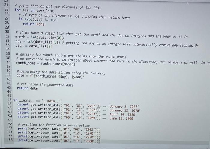 as a string. Note: we are using the US format for strings: