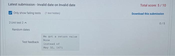 MM>/DD>/YEAR> For example, 01/02/2022 can be represented as [' 01 ', '