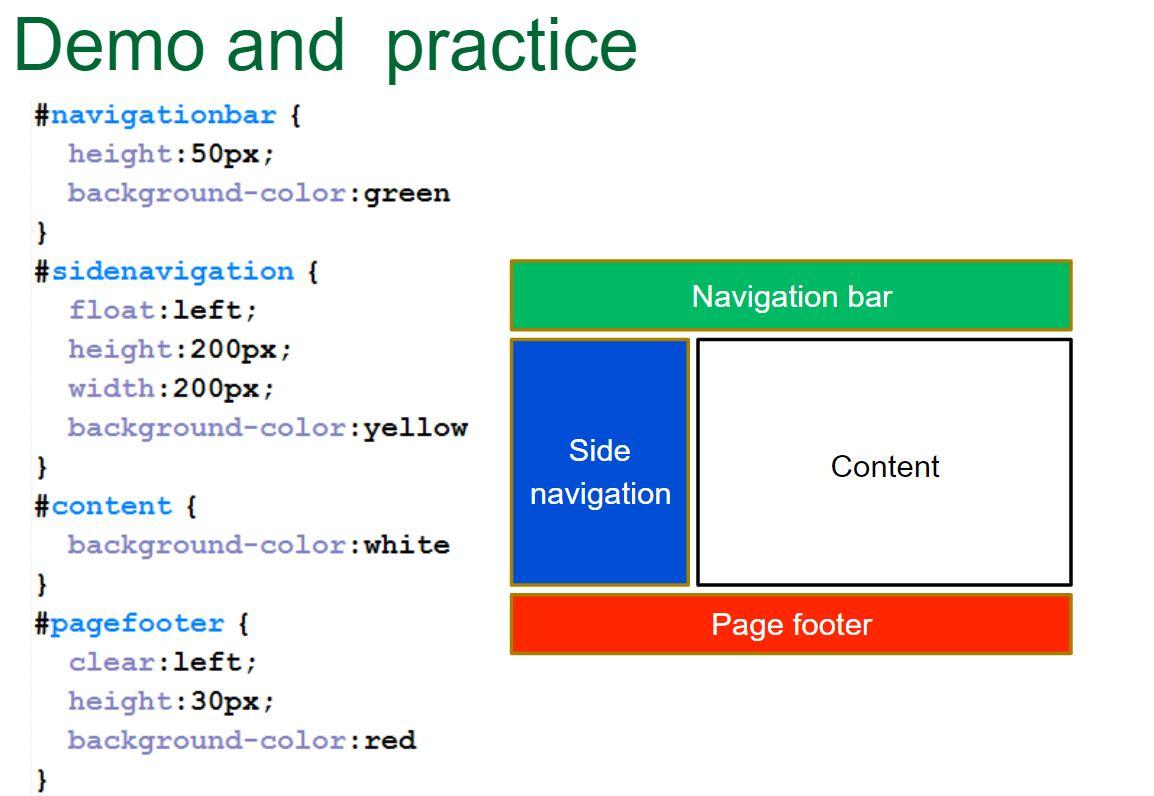 page of the slides 43003. In each division, create 2 elements and